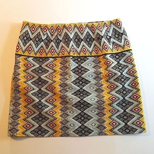 Loft Vibrant Boho Shift Skirt